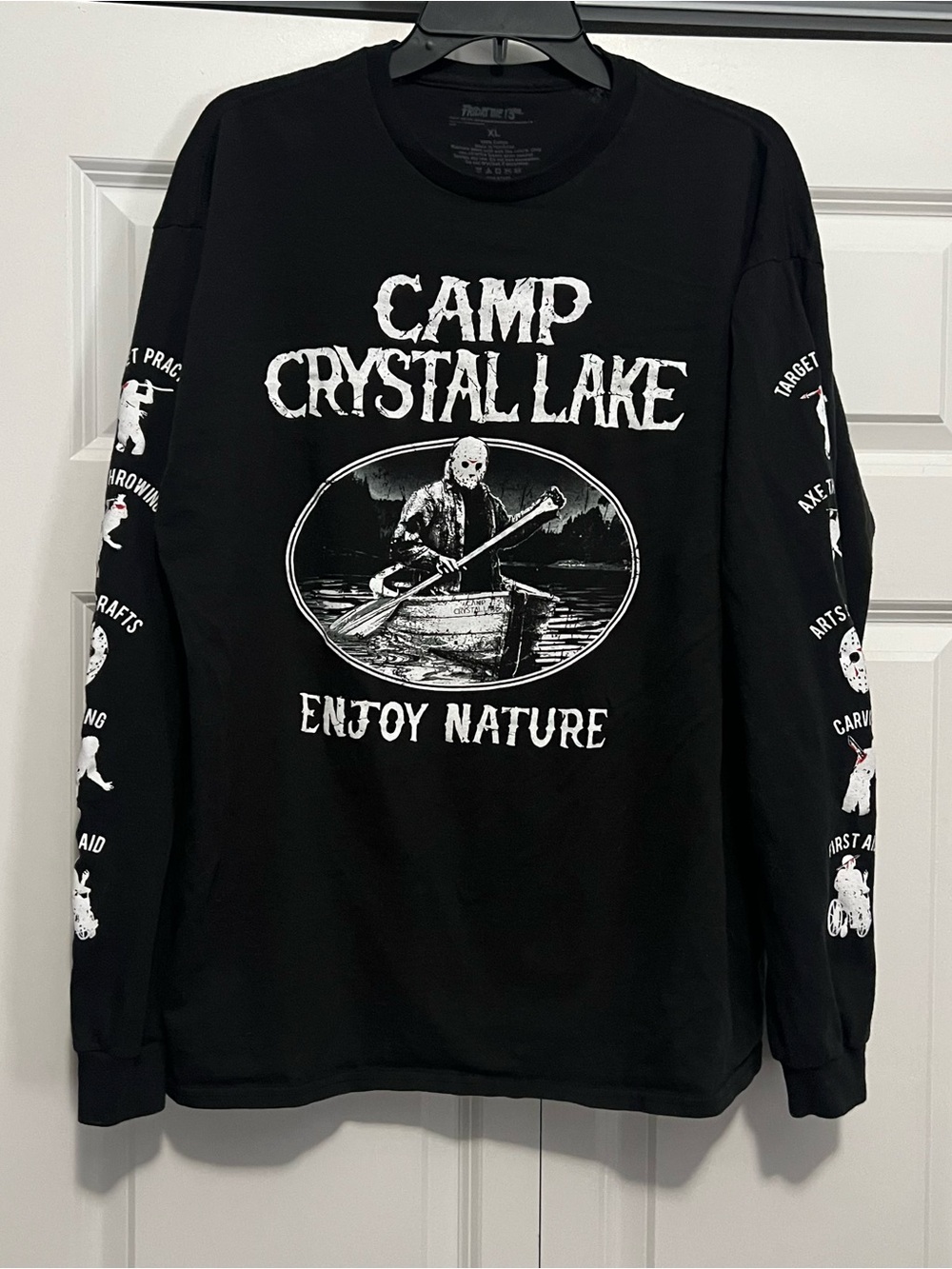 Friday the 13th Vintage y2k Camp Crystal Lake Long Sleeve Tee